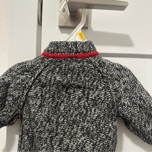 Baby Gap Heather Gray Baby Zip Up Knit Sweater Size 3-6 Months - Picture 9 of 12